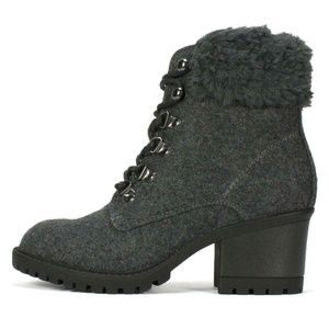 Cliffs TRIDENT Charcoal Gray Flannel Booties 9